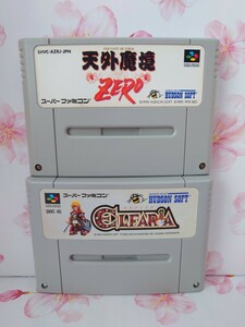 【☆起動確認済み】 天外魔境 ZERO　エルファリア SFC スーパーファミコン ソフト　2本セット