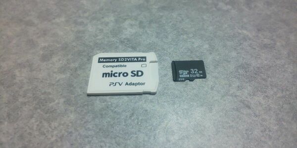 microSDカード32GB、PS VITA アダプターセット