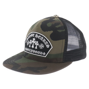 CHROME HEARTS クロムハーツ King Taco Trucker Cap キングタコ セメタリークロス トラッカーメッシュキャップ 帽子 カモフラージュ柄