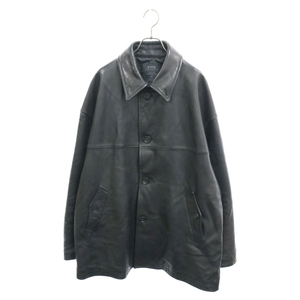 s'yte サイト 22AW Sheepskin leather Car Coat シープスキン レザー カーコート ブラック UV‐C02‐700