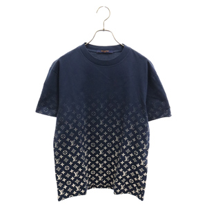 LOUIS VUITTON ルイヴィトン 22AW モノグラムグラディエント クルーネック 半袖Tシャツ カットソー ネイビー RM221Q NPG HKY46W