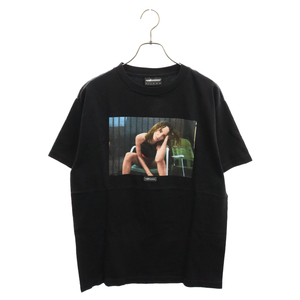 THE HUNDREDS ザハンドレッズ プリント クルーネック 半袖Tシャツ カットソー ブラック