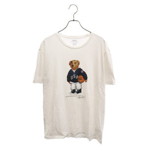 POLO RALPH LAUREN ポロラルフローレン ポロベア プリント 半袖Tシャツカットソー ホワイト