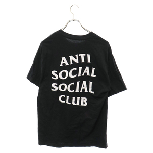 ANTI SOCIAL SOCIAL CLUB アンチソーシャルソーシャルクラブ ロゴプリント 半袖Tシャツ カットソー ブラック
