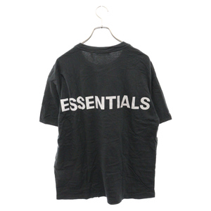 FOG Essentials フィアオブゴッド エッセンシャル バックリフレクティブロゴ 半袖Tシャツ カットソー ブラック