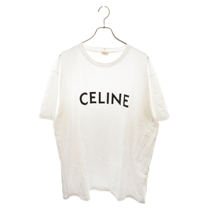 CELINE セリーヌ 21SS FRONT LOGO PRINT S/S TEE ロゴプリント Tシャツ 半袖カットソー ホワイト 2X681501F