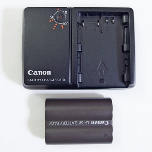 即決 送料350円から Canon キャノン 純正 充電器「CB-5L」+ 純正 バッテリー「BP-511」