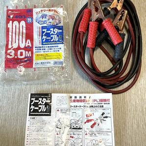 【送料無料】ブースターケーブル 自動車 バッテリー充電 100アンペア 12V/24V 3メートル