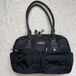 ◎良品　TUMI トゥミ ショルダーバッグ ハンドバッグ トートバッグ　ナイロン 黒 ブラック　VOYAGEUR Geneva