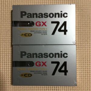 Panasonic【松下電気産業株式会社】GX 74 ノーマルポジション　カセットテープ2本セット【未開封新品】★