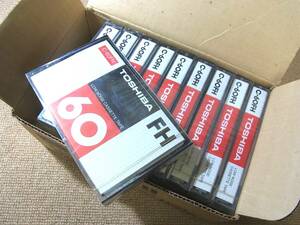 #TOSHIBA#C-60FH Toshiba cassette tape record medium 10 pcs insertion . one box # unused dead stock 