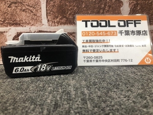 017◇おすすめ商品◇マキタ makita 18V6.0Ah純正バッテリ BL1860B 充電回数20回