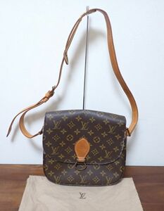 H176/8G◆ルイヴィトン LOUIS VUITTON サンクルーGM モノグラム ショルダーバッグ ブラウン 中古品◆