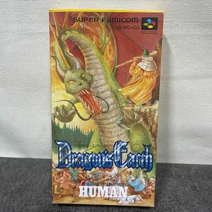 C新品未使用品 Dragon's Earth ドラゴンズ・アース SFC スーパーファミコン 店舗在庫品 HUMAN ヒューマン ソフト