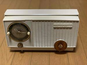 [ vacuum tube radio ]RCA VICTOR 1-RD-30 rice Victor * 1960 period America made Mid-century clock radio present condition goods 