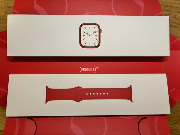 【極美品AppleCare+付＆おまけ】Apple Watch Series 7 GPSモデル PRODUCT RED 41mm
