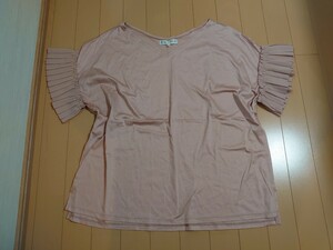 組曲　半袖 カットソー ブラウス　7　大きいサイズ　新品　ピンク　肩幅64脇下128丈62センチ　半袖Tシャツ