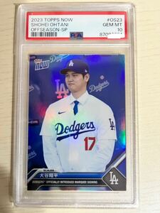 PSA10 大谷翔平 topps now 日本語版 漢字Ver パラレル フォイル SP