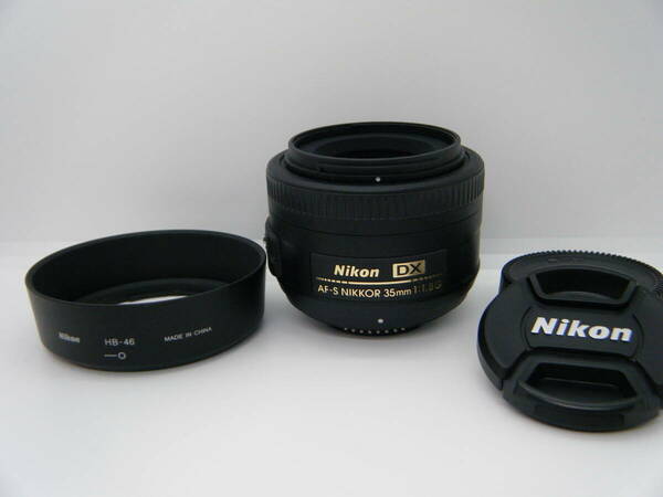 Nikon ニコン AF-S 35mm f1.8 G　防湿保管 ★光学共に美品 #0127