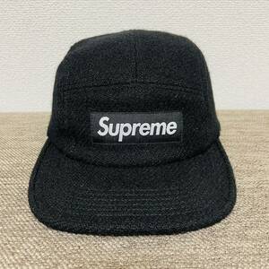 Supreme Featherweight Wool Camp Cap Black Free 17aw 2017年 黒 ブラック フェザーウェイト ウール キャンプ キャップ ボックスロゴ