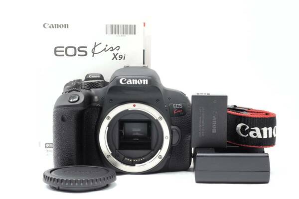 【ほぼ新品：ショット数僅か1596枚】キヤノン Canon EOS Kiss x9i 《自撮りにも便利なバリアングル液晶、ストラップ付、元箱なし》
