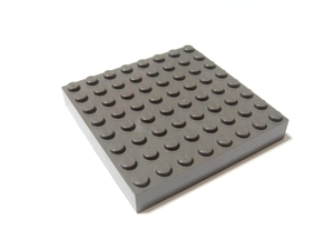 凸レゴ凸　%4201　8x8ブロック（旧濃灰）　1個