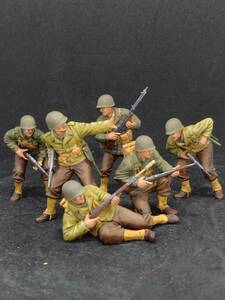 【塗装済み・完成品】アメリカ歩兵攻撃セット　タミヤ　TAMIYA　1/35