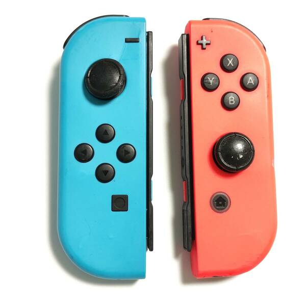 送料無料 Nintendo Switch Joy-Con ジョイコン 純正 ネオンブルー ネオンレッド L R セット ジャンク