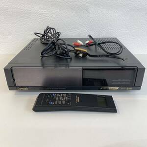 【通電確認済み】Victor ビクター Hi-Fi S-VHSデッキ HR-S3000 ビデオカセットレコーダー WDRIVEEDITING リモコン付き コード付き