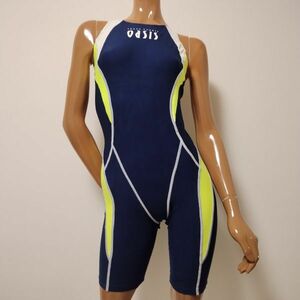 17* Arena woman .. swimsuit 13 number (O size )* or sis fitness club exclusive use * tough suit * open back dark blue navy * large size man .