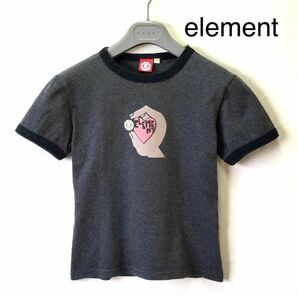 element エレメント Tシャツ S グレー ブラック ハート