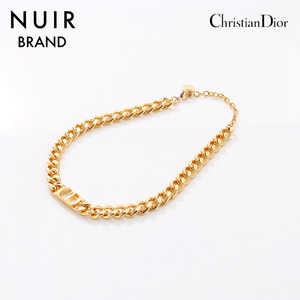 クリスチャンディオール Christian Dior ネックレス チェーン チョーカー ゴールド