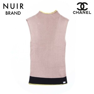 シャネル CHANEL タンクトップ ピンクベージュ