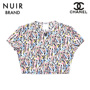 シャネル CHANEL 半袖Ｔシャツ ココマーク パンプス柄 P95 マルチカラー