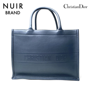 クリスチャンディオール Christian Dior トートバッグ レザートート 2020年 ラムスキン ネイビー