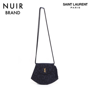 サンローランパリ SAINT LAURENT PARIS ショルダーバッグ YSL フリンジ ブラック