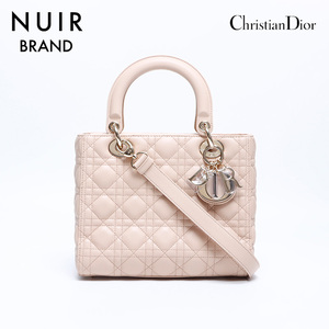 クリスチャンディオール Christian Dior ハンドバッグ レディディオール 2way レザー ピンク