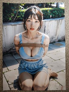 １円スタート匿名　A4ポスターセクシー美女　アートn15