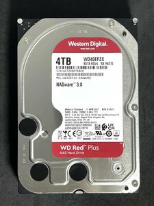 【送料無料】　★ 4TB ★ WD RED Plus　/　WD40EFZX 【使用時間：6622ｈ】2021年製　良品　Western Digital RED Plus 3.5インチ内蔵HDD