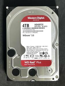 【送料無料】　★ 4TB ★ WD RED Plus　/　WD40EFZX 【使用時間：4932ｈ】2023年製　良品　Western Digital RED Plus 3.5インチ内蔵HDD