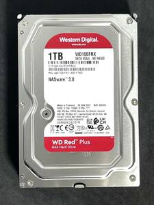 【送料無料】　★ 1TB ★　WD Red　/　WD10EFRX　【使用時間： 77 ｈ】 2023年製　稼働極少　3.5インチ内蔵HDD　SATA Western Digital RED