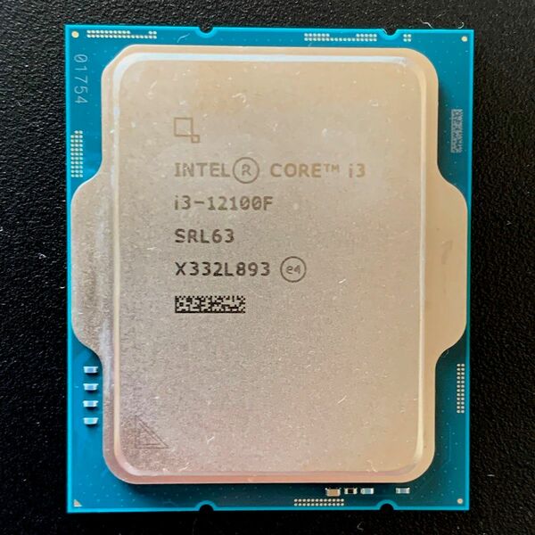 正常品 Intel Core i3-12100F 4C/8T 3.3～4.3Ghz SRL63