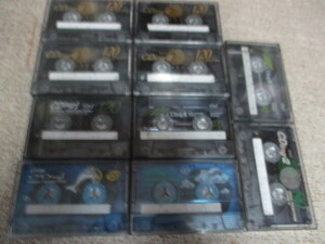 ♪『録音済み カセットテープ10本』（TDK CDing2 120分 ６本、 CDing１ 120分 ２本、 CDing2 120分、80分各1本）