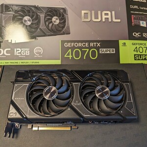 ASUS GeForce RTX 4070 SUPER DUAL OC 12GB グラフィックボード グラボ 4070super 4070s NVIDIA