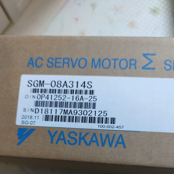 YASKAWA サーボモーター SGM-08A314S