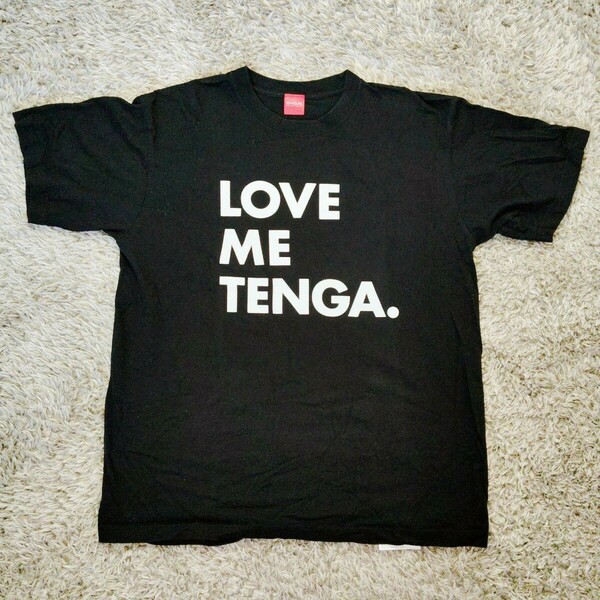 XL／TENGA　メンズ　トップス Tシャツ 半袖 黒　ブラック