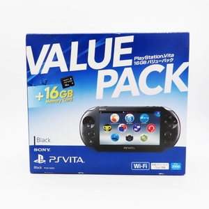 PlayStation Vita PCHJ-10032 Wi-Fi model PS VITA black new goods unused not yet electrification 16GB memory card attaching value pack A2402427