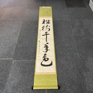 【模写】掛軸 紙本 書 箱無 同梱可能 No.6819