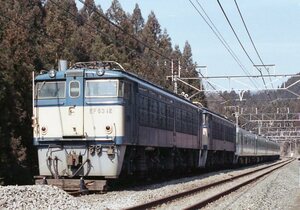 【３５㍉ネガ】横川鉄道文化むら展示用車両　EF63-12+EF63+189系①　カラーネガ