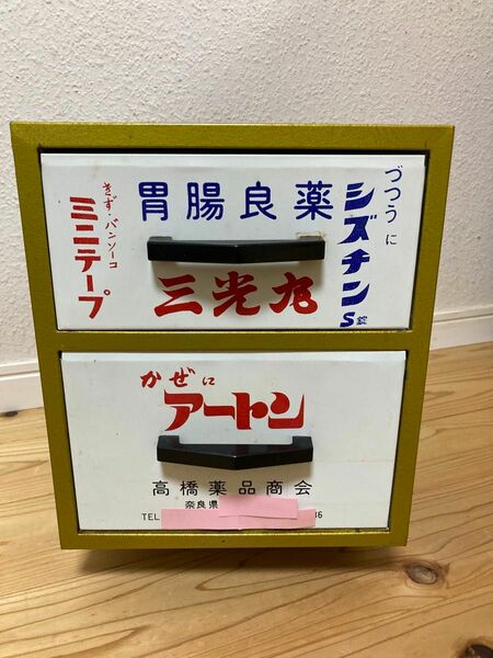 昭和レトロ 薬箱(ブリキ製)